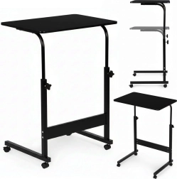 Mesa móvil para sofá y portátil, negra, ModernHome