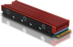 Disipador pasivo de aluminio para SSD M.2 2280 con almohadillas térmicas, altura 12 mm