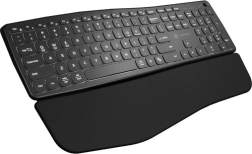 Teclado ergonómico inalámbrico NATEC Porifera con Bluetooth y 2,4 GHz
