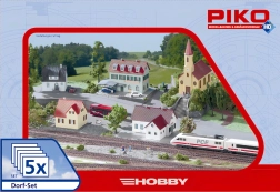 Piko Hobby set de construcción Aldea, 5 piezas