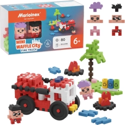 Mini Waffle City camión de bomberos 80 piezas Marioinex
