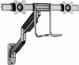 Soporte de pared doble para monitores de 17-32 pulgadas, 8 kg