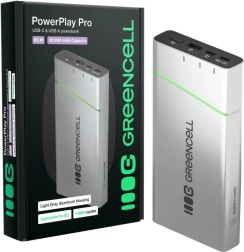 Powerbank GREENCELL PowerPlay Pro 20800 mAh 65 W con carga rápida PD