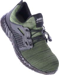 Calzado de seguridad laboral con puntera de acero - verde – 44