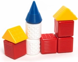 Set de fantasía de cubos de plástico de colores para los más pequeños (9 uds)