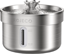 Fuente de acero inoxidable para perros y gatos 2 l Rojeco