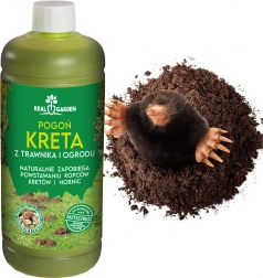 Repelente ecológico de topos, campañoles y roedores Bariera 1 l