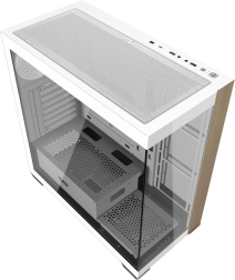Caja de ordenador Darkflash DS900W, blanca, sin ventiladores
