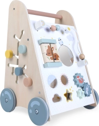 Andador educativo de madera ECOTOYS con elementos móviles