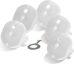 Solight protectores de seguridad para enchufes con llave, 5 unidades