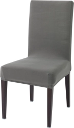 Fundas elásticas para asientos de sillas, gris – juego de 8 piezas