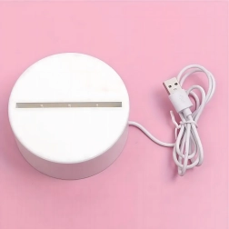 Lamparita nocturna LED corazón con ilusión 3D por USB
