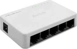 Conmutador de red Qoltec 5× RJ45, 100 Mb/s Fast Ethernet LAN