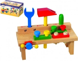 Detoa ponk – banco de trabajo de madera con herramientas