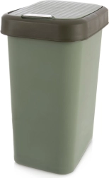 Papelera de plástico 25 l verde