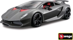 Modelo de coche metálico 1:24 Bburago Lamborghini Reventón, gris metalizado