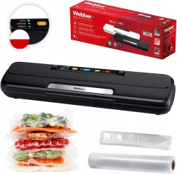 Envasadora al vacío de alimentos 110 W con accesorios, negra