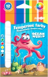 Pinturas témpera Ocean World 6×12 ml (set)