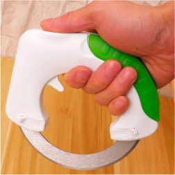 Cuchillo redondo multifuncional para pizza, carne y verduras