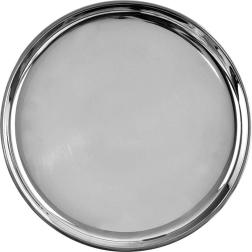 Bandeja redonda de servicio de acero inoxidable 18 cm