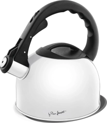 Tetera de 2 l blanca con silbato LAMART