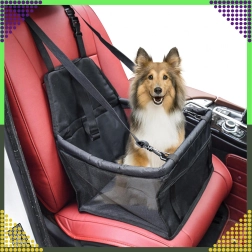 Asiento de coche para perro y gato con booster elevado, negro