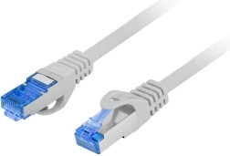 Cable patch Cat 6A S/FTP, LSZH, 0,25 m, gris