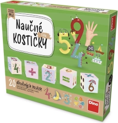 Dino cubos de madera números – 20 uds