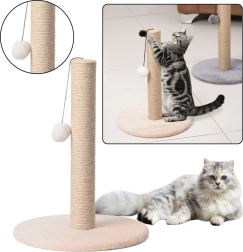 Rascador para gatos – poste 40 × 30 cm, beige