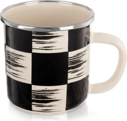 Taza esmaltada Ajedrez 400 ml