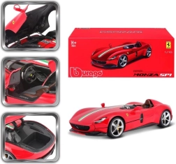 Bburago Ferrari Monza SP1 modelo de coche rojo 1:18