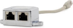 Adaptador LAN RJ45 a 2× RJ45 FTP divisor