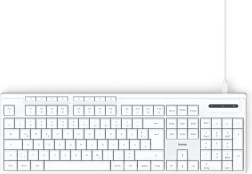 Teclado con cable blanco