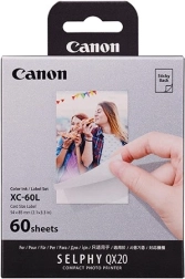 Set de tinta y papel para impresora Canon SELPHY QX20