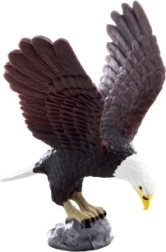 Figura de plástico de águila calva 9 cm