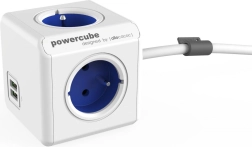 Regleta PowerCube Extended USB 1,5 m, azul
