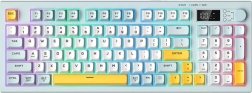 Teclado gaming Onikuma con pantalla OLED y RGB, 94 teclas, inalámbrico y con cable