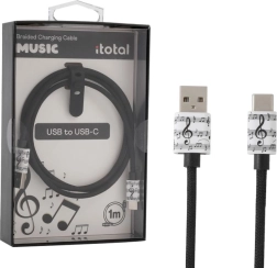 Cable de carga USB‑C con motivo musical