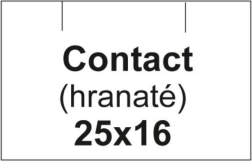Etiquetas de precio cuadradas CONTACT, blancas 25 × 16 mm, 1125 uds.