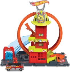 Hot Wheels City super estación de bomberos con loop