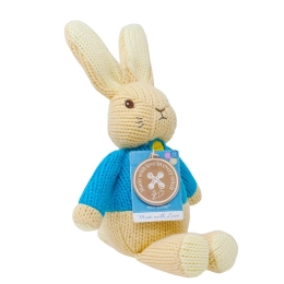 Conejito de peluche Peter de punto suave Made with Love 18 cm