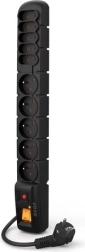 Regleta S10 3M negra 10 enchufes
