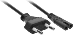 Cable de alimentación Solight de 2 pines (figura ocho), 230 V, 2,5 A, 2 m