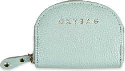 Cartera de cuero para mujer menta