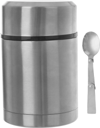 Termo de comida de acero inoxidable 650 ml con cuchara plegable ORION