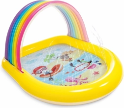 Piscina infantil hinchable con toldo VESSEL INTEX Arcoíris alegre
