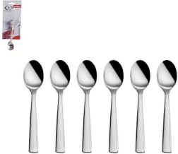 Juego de cucharillas de acero inoxidable para espresso (6 uds.)