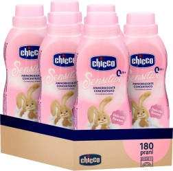 Suavizante concentrado Chicco Baby Sensitive Abrazo floral 750 ml - 6 unidades