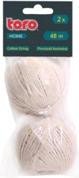 Cuerda de algodón TORO, blanca, 48 m, 2 uds