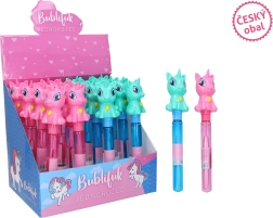 Pompas de jabón con unicornio